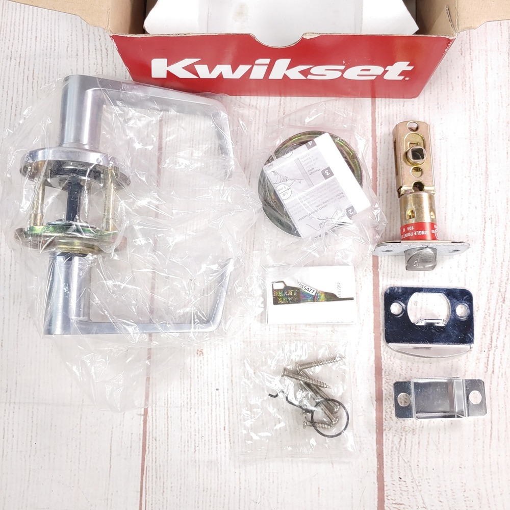 NEW - Kwikset 781KNL 26D SMT RCAL 3031 Kingston Storeroom Lever Satin Chrome